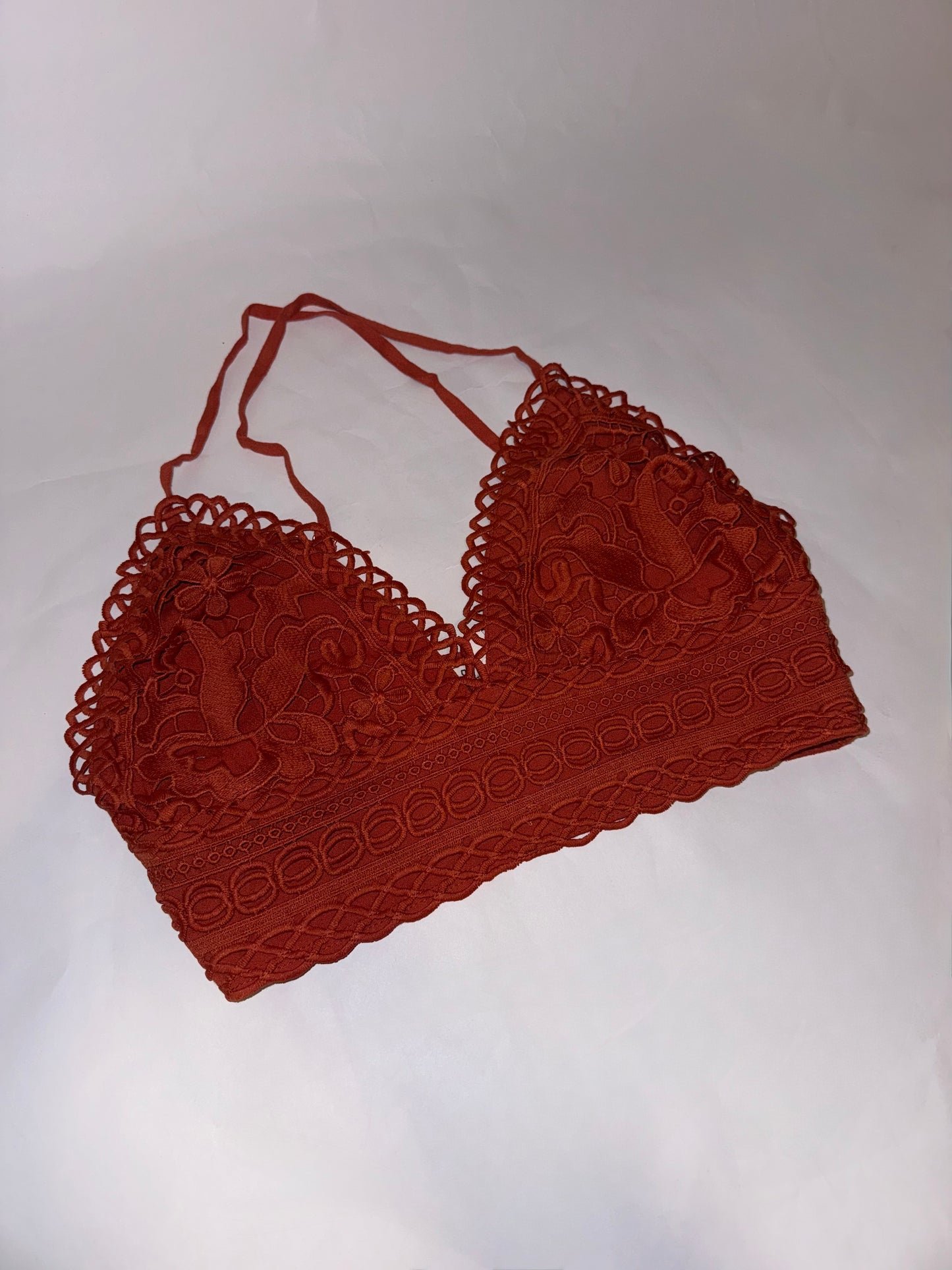 Lace Bralette - Red